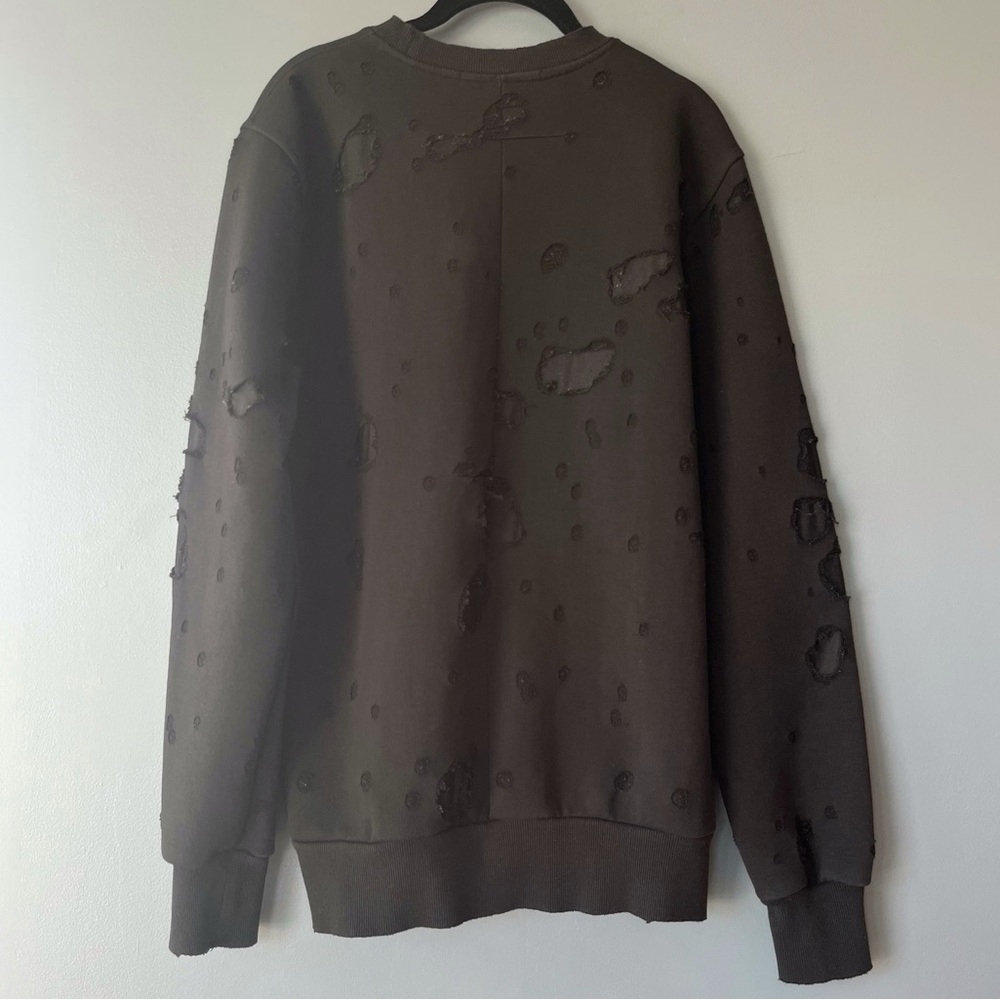 Givenchy Paris Distressed Logo Pullover Sweatshirt - image 4